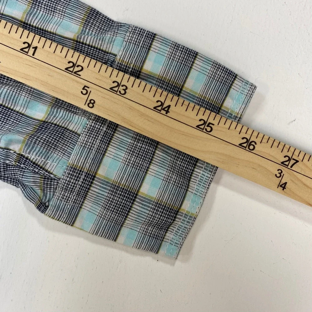 Wrangler 20X Competition‎ Men's Plaid Long Sleeve Snap Front Shirt XL